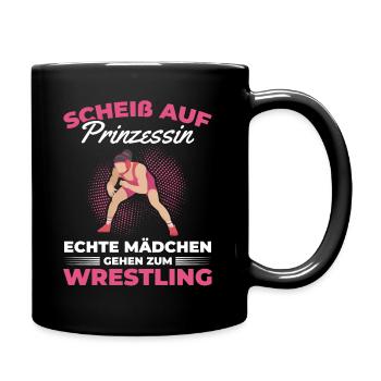 Wrestling Mädchen Wrestling Girl I Ringen Wrestler - Tasse einfarbig - Schwarz - Rechts