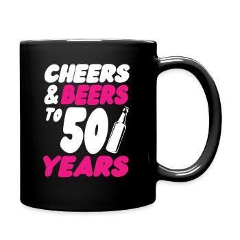 50e anniversaire - Mug uni - noir - Droite