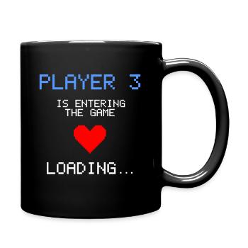 Annonce Grossesse Gamer Enceinte Nerd - Mug uni - noir - Droite