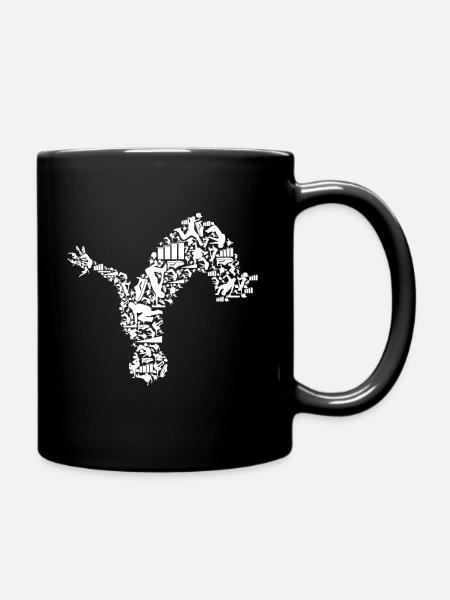 Parkour Extremsport Parcour Männer Jungen - Tasse einfarbig - Schwarz