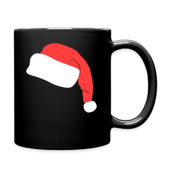 Lustige Nikolaus Mütze - Tasse einfarbig - Schwarz - Rechts