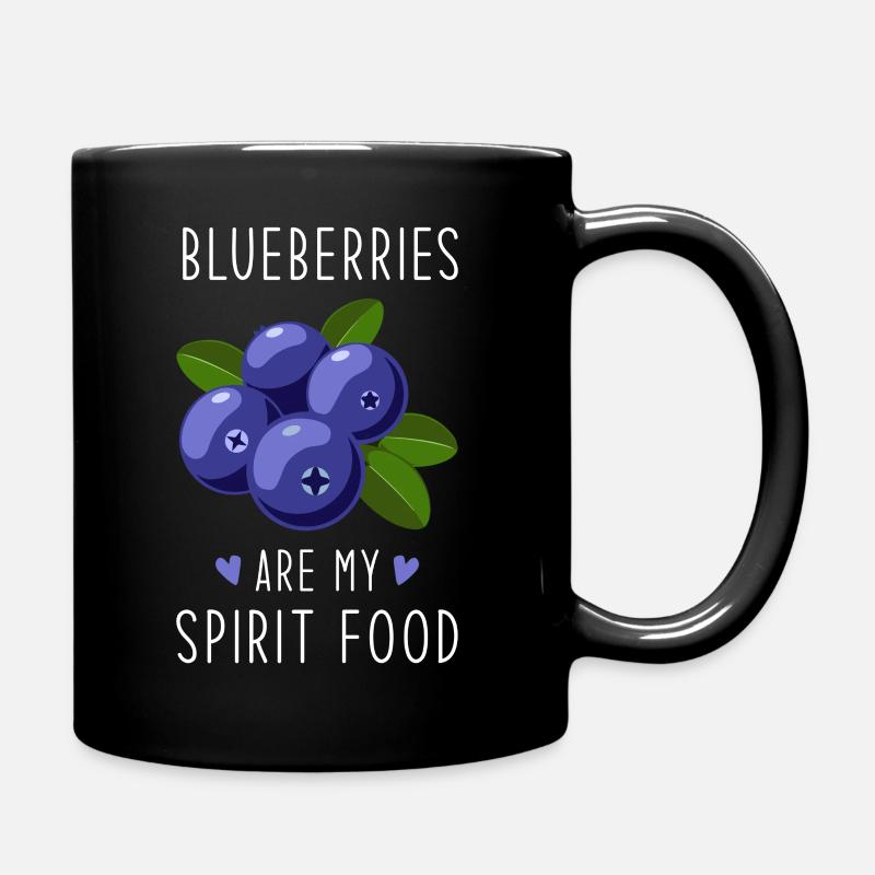 Blaubeeren Spirit Essen - Tasse einfarbig - Schwarz