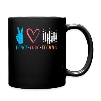 Techno - Full Colour Mug - black - Right