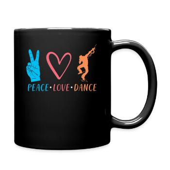 Cadeau danseur dansant - Mug uni - noir - Droite
