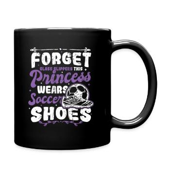 Princess Wears Fußballschuhe für Damen - Tasse einfarbig - Schwarz - Rechts