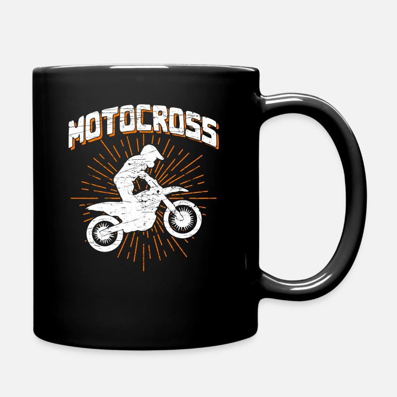 Motocross - Tasse einfarbig - Schwarz