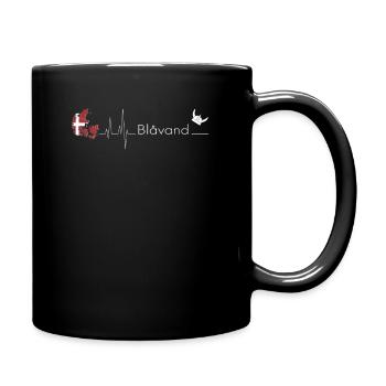 Blavand Kopenhagen EKG Dänemark Dansk Geschenkidee - Tasse einfarbig - Schwarz - Rechts