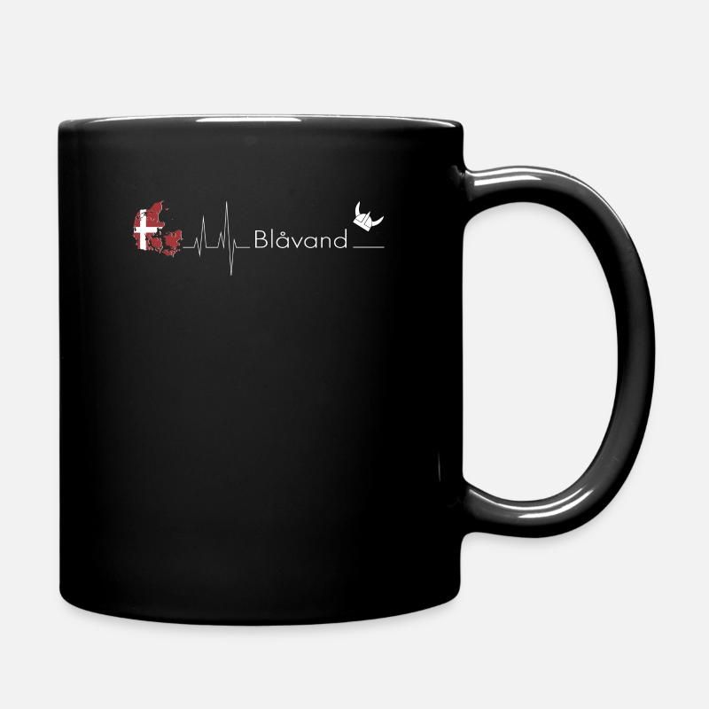 Blavand Kopenhagen EKG Dänemark Dansk Geschenkidee - Tasse einfarbig - Schwarz