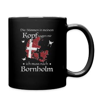 Bornholm Kopenhagen Dänemark Dansk Geschenkidee - Tasse einfarbig - Schwarz - Rechts