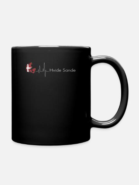 Hvide Sande Kopenhagen Dänemark EKG Geschenkidee - Tasse einfarbig - Schwarz