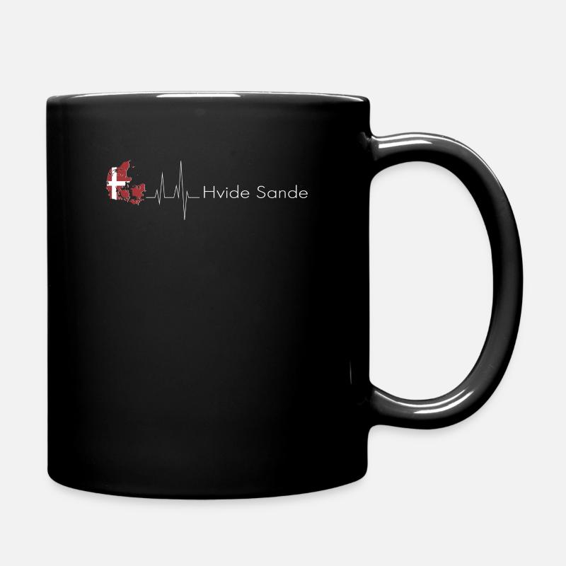 Hvide Sande Kopenhagen Dänemark EKG Geschenkidee - Tasse einfarbig - Schwarz