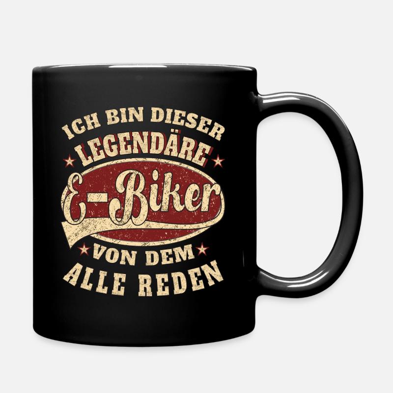 E-Biker ich bin dieser legendäre - Tasse einfarbig - Schwarz