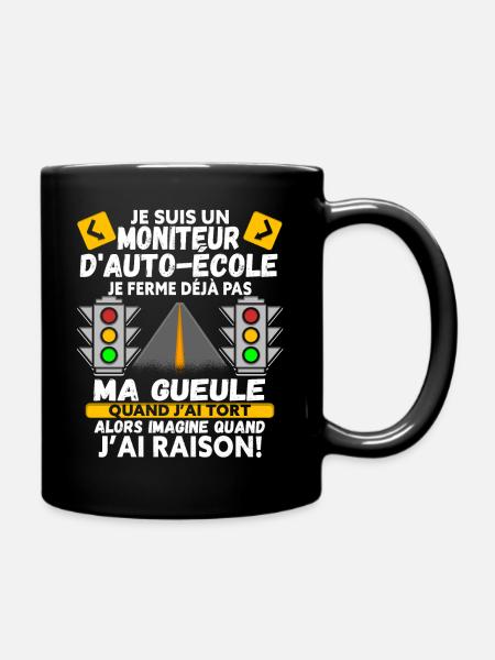 Moniteur De Conduite Moniteur D'Auto-École - Mug uni - noir