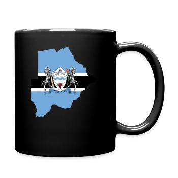 Botswana - Tasse einfarbig - Schwarz - Rechts