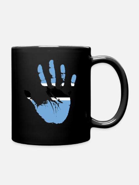 Botswana - Tasse einfarbig - Schwarz