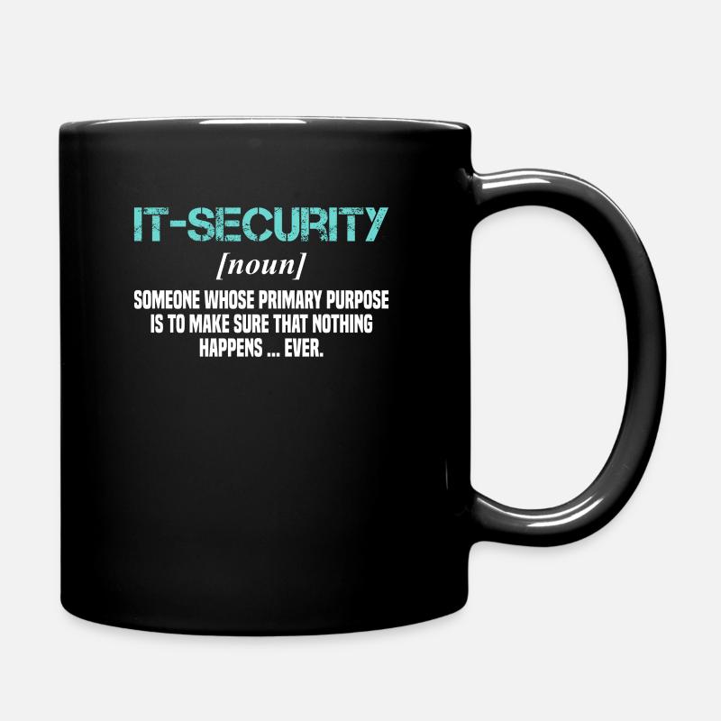 IT Cyber Security Experte Nerd Hacking - Tasse einfarbig - Schwarz