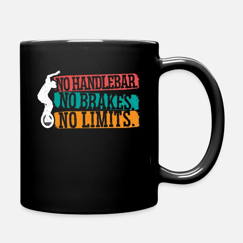 Einrad Einrad Balancieren Einrad Fahrrad - Tasse einfarbig - Schwarz