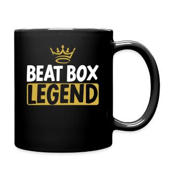 Beat-Box-Legende Beatboxer Beatboxing Musik - Tasse einfarbig - Schwarz - Rechts