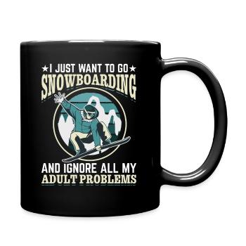 Snowboarding Snowboard Freestyle Snowboarder - Tasse einfarbig - Schwarz - Rechts