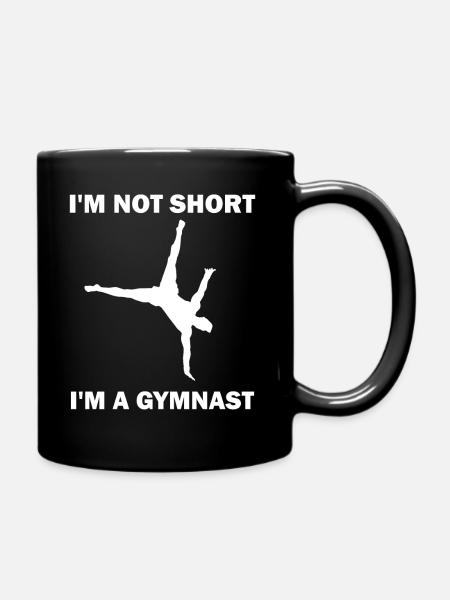 Gymnastique - Je ne suis pas court Je suis gymnaste - Mug uni - noir