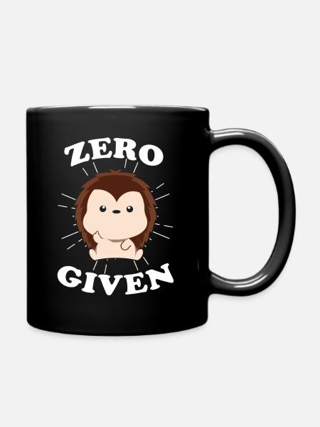Igel Mittelfinger - Tasse einfarbig - Schwarz