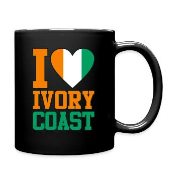 Côte d’Ivoire - Mug uni - noir - Droite