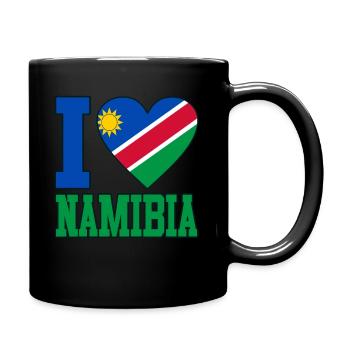 Namibia - Tasse einfarbig - Schwarz - Rechts