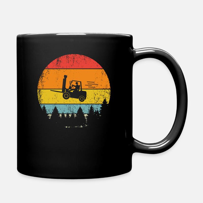 Lagerist Staplerfahrer Gabelstaplerfahrer Stapler - Tasse einfarbig - Schwarz
