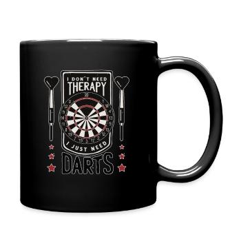 I don't need therapy I just need darts - Full Colour Mug - black - Right