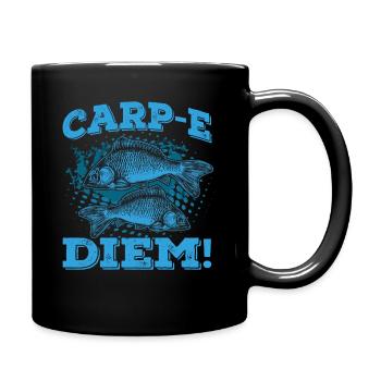 Carp-e Diem Aquarist Koi Fischliebhaber Aquarium - Tasse einfarbig - Schwarz - Rechts