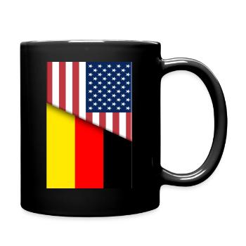 États-Unis Allemagne Allemagne Drapeau allemand Double nationalité - Mug uni - noir - Droite