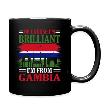 Gambie - Mug uni - noir - Droite