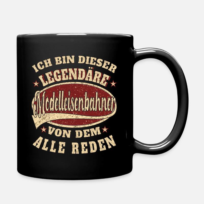 modelleisenbahner Ich bin dieser legendäre - Tasse einfarbig - Schwarz