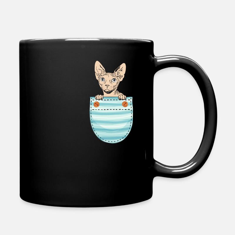 Süße Sphynx Katze Sphynx Katzenbesitzer - Tasse einfarbig - Schwarz