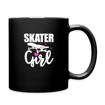 Skater Girl Skateboard Skate Skater Gift - Full Colour Mug - black - Right