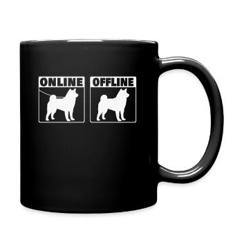 Shiba Inu Internet Online Akita Inu - Tasse einfarbig - Schwarz - Rechts
