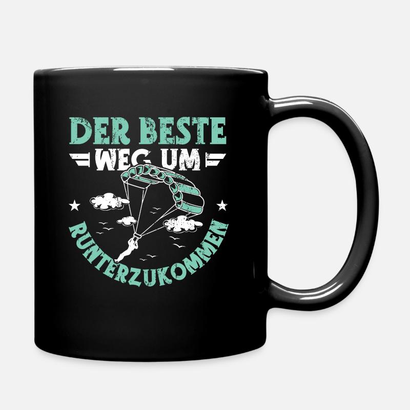 Skydive Tandemsprung Gutschein Fallschirmspringen - Tasse einfarbig - Schwarz