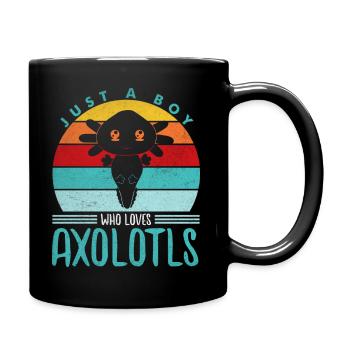 Axolotl - Mug uni - noir - Droite