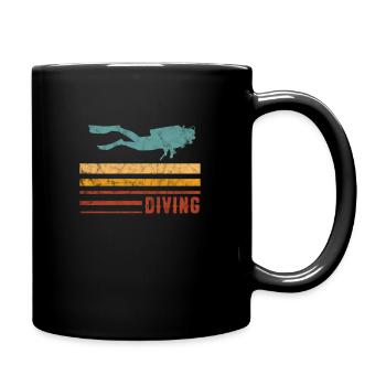 Diver - Full Colour Mug - black - Right