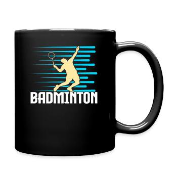 badminton - Full Colour Mug - black - Right