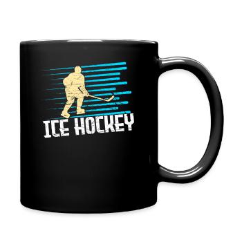 Hockey sur glace - Mug uni - noir - Droite