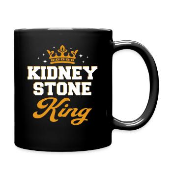 Kidney Stone Sufferer Humor Kidney Stones King - Full Colour Mug - black - Right