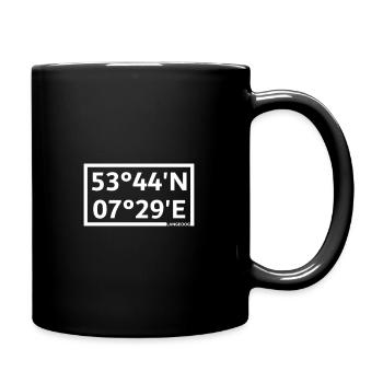 Langeoog coordinates - Full Colour Mug - black - Right