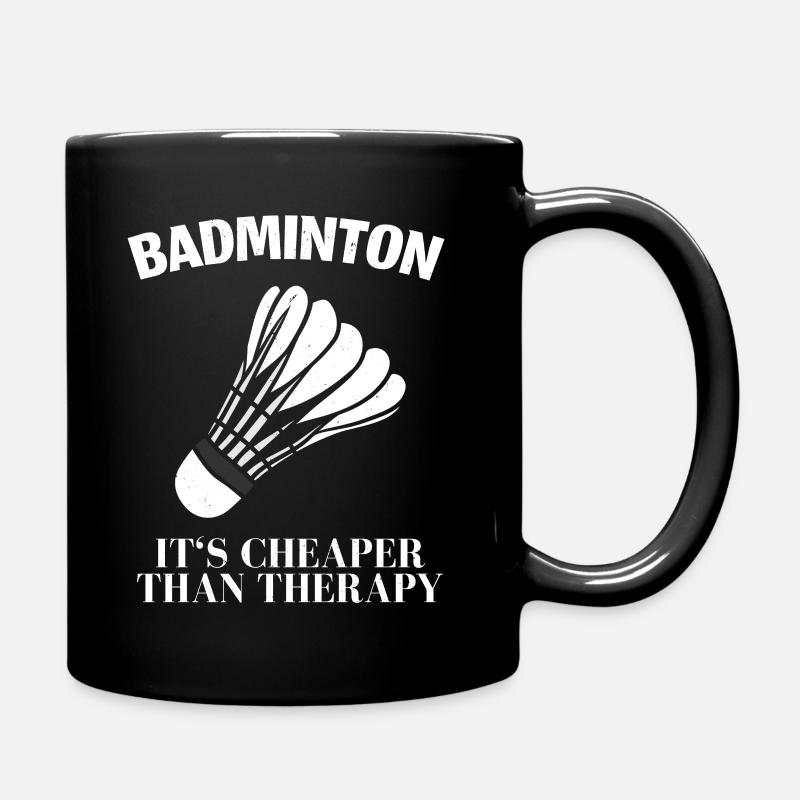Badminton - Tasse einfarbig - Schwarz