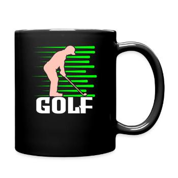 Golf - Tasse einfarbig - Schwarz - Rechts