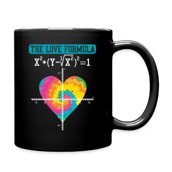 The Love Formula Math Teacher Valentine's Day - Full Colour Mug - black - Right