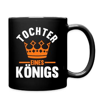 Tochter - Tasse einfarbig - Schwarz - Rechts