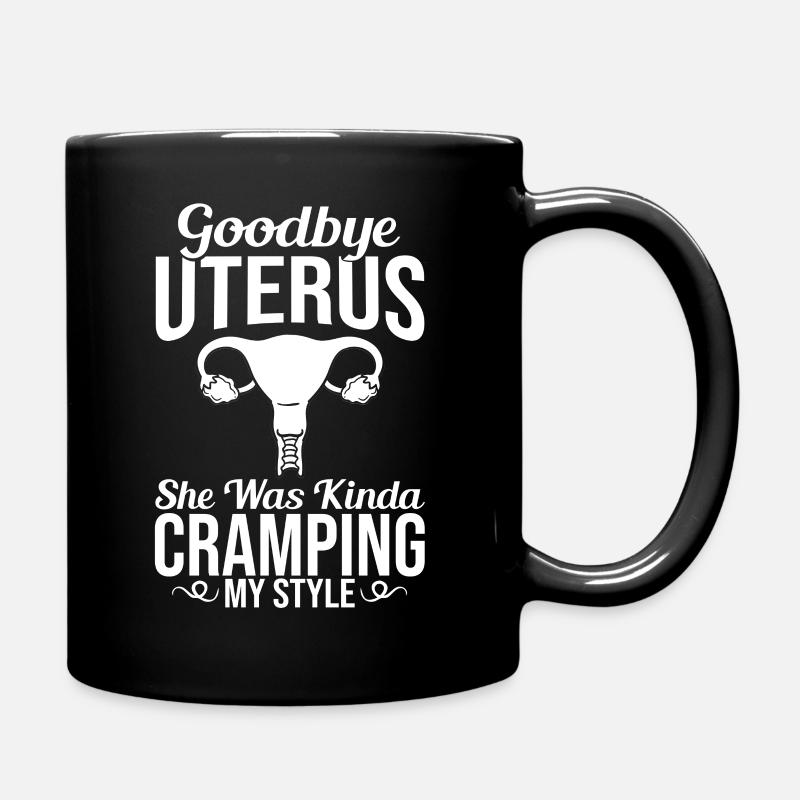 Hysterektomie Gebärmutter Operation Entfernung - Tasse einfarbig - Schwarz