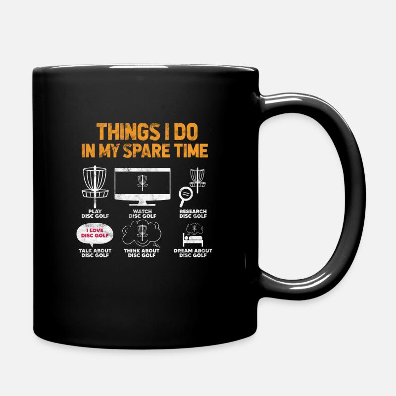 Disc Golf - Full Colour Mug - black