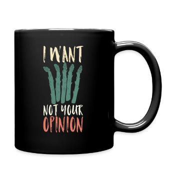 Asparagus - Full Colour Mug - black - Right